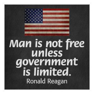 Ronald Reagan Quote on Freedom Poster