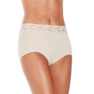 Wacoal Cotton Brief with Lace Band