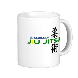 Brazilian Jiu Jitsu with Japanese Characters Mug