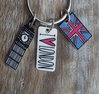london collection keyring by bubble & mimi