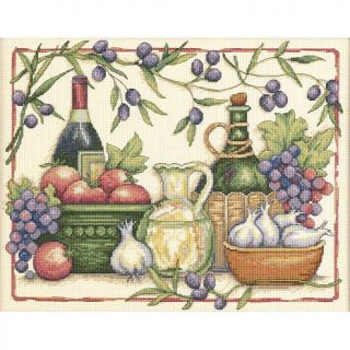 Tuscan Flavors Counted Cross Stitch Kit   14" x 11"