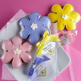 Cookie Gallery 6pk. Spring Flower Cookies on a Stick 
