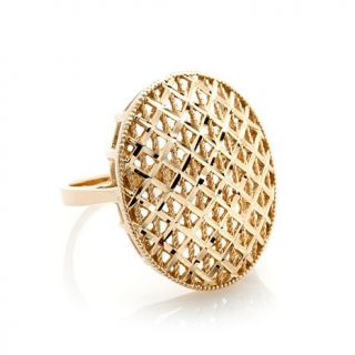 Michael Anthony Jewelry® 10K Diamond Cut Oval Ring