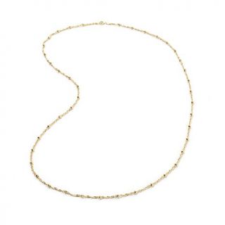 Technibond® Diamond Cut Beaded Singapore 26" Necklace
