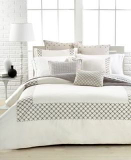 Vera Wang Embroidered Lattice King Quilt   Quilts & Bedspreads   Bed & Bath