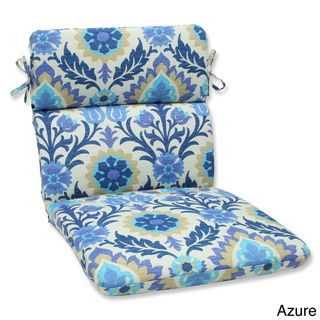 Pillow Perfect 'Santa Maria' Outdoor Rounded Corners Chair Cushion Pillow Perfect Outdoor Cushions & Pillows