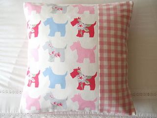 scottie dogs cushion cover   various colours by glitter pink