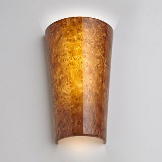 Wireless Battery Powered LED Wall Sconce   Printed Shade
