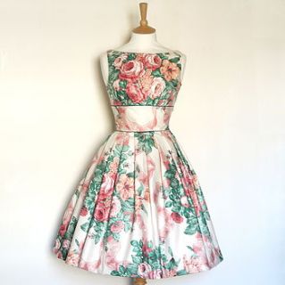 floral ribbon bouquet prom dress by dig for victory