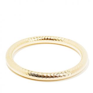 Bellezza Bronze Diamond Cut Slip On Bangle Bracelet