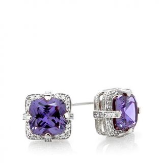 Victoria Wieck 9.52ct Absolute™ and Simulated Alexandrite Stud Earrings