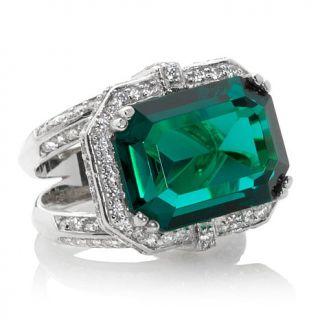 Victoria Wieck Absolute™ Simulated Emerald Bold Ring