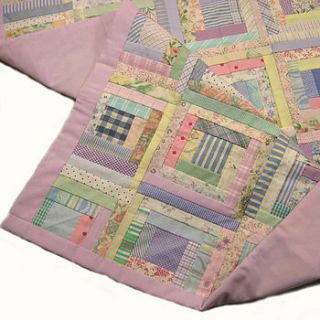 handmade patchwork quilt for cots by tigerlily jewellery