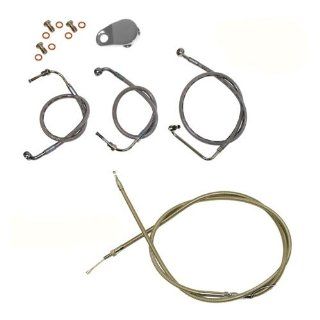 L.A. Choppers Handlebar Cable Kit For Harley Davidson Touring TBW W/ Mini Ape Hangers Automotive