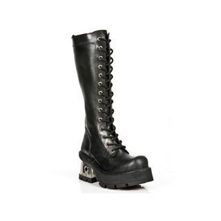 Zombie Boy, Women's Tall Lace Up Punk/Gothic style Boots . M.237 S1   Black (US 8 (EU 39)) Shoes
