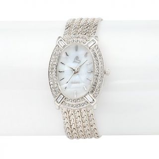 Colleen Lopez "Madison Ave." Mother of Pearl Dial and Crystal 8 1/2" Bracelet W