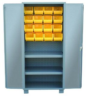 Jamco Products Inc HY236 GP Plastic Bin And Shelf Cabinet Two Shelves, 24 Inch x 36 Inch   Tool Cabinets  