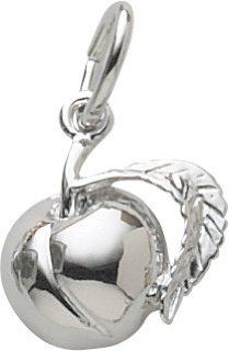 Rembrandt Charms Peach Charm, Sterling Silver Clasp Style Charms Jewelry
