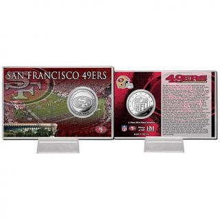 San Francisco 49ers 4" x 6" Silver plated Coin Card by The Highland Mint
