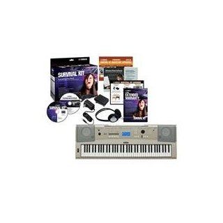 Yamaha YPG235 76 Key Portable Keyboard with Survival Kit D2, 6 Track Sequencer, USB Connectivity Musical Instruments