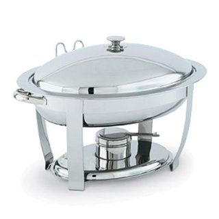 Vollrath 46500 Orion Large Oval Mirror Finish S/S Lift Off 6 Qt Chafer