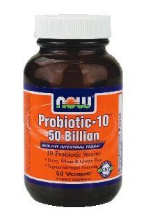 Now Foods Probiotic 10? 50 Billion   50 Vcaps ( Multi Pack) Health & Personal Care