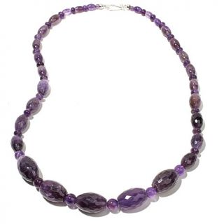 Jay King Amethyst Beaded Sterling Silver 23 3/4" Necklace