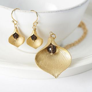 lily necklace and earring set by simply suzy q