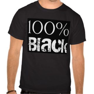 100% Black tshirts