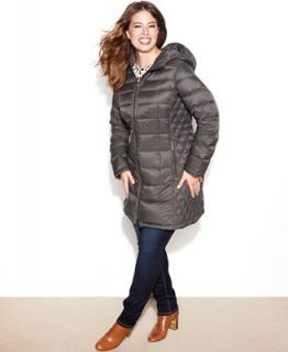 MICHAEL Michael Kors Plus Size Hooded Quilted Down Packable Puffer Coat   Women