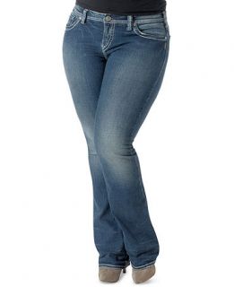 Silver Jeans Plus Size Aiko Bootcut Jeans, Indigo Wash   Jeans   Plus Sizes