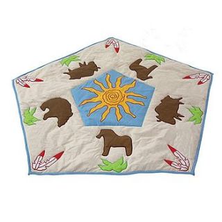 wild west wigwam floor quilt by kiddiewinkles