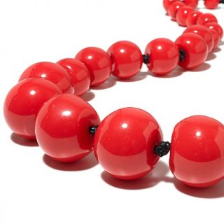 Rara Avis by Iris Apfel Endless Red Ball 41 1/4" Necklace