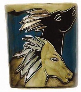 Mara Ceramic Stoneware 9 Oz. Horses Dinnerware Mug Kitchen & Dining