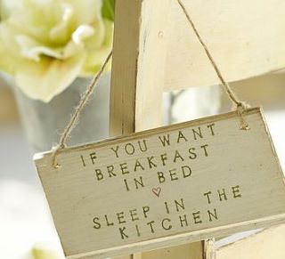 if you want breakfast in bed sleep in the kitchen by abigail bryans designs