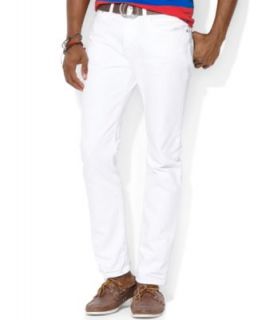 Polo Ralph Lauren Big and Tall Classic Fit Hudson White Jeans   Jeans   Men