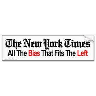 anti liberal "NY TIMES" bumper sticker
