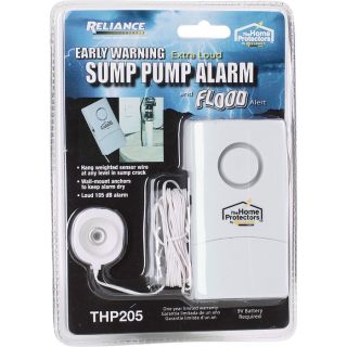 Reliance Sump Pump and General Flood Alert — Model# THP205  Security Alarms