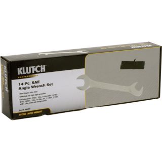 Klutch SAE Angle Wrench Set — 14-Pc.  Combination Wrench Sets