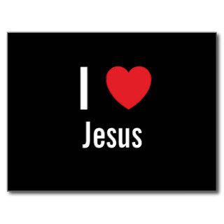 I love Jesus Postcard