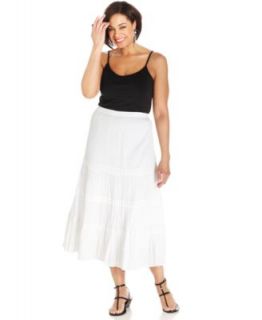 AGB Plus Size Tiered Maxi Skirt   Skirts   Plus Sizes