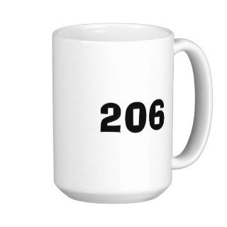 206 Area Code Coffee Mug