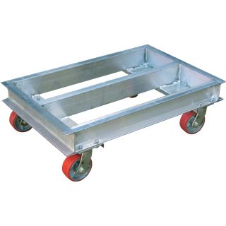 Vestil Dolly — Aluminum Channel, 2000-Lb. Capacity, 42in.L x 24in.W, Model# ACP-2442-20  Dollies   Accessories