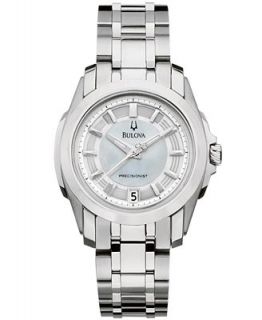 Bulova Womens Precisionist Stainless Steel Bracelet Watch 31mm 96M108   Watches   Jewelry & Watches