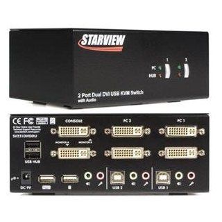 Startech SV231DVIDDU 2 Port Dual DVI USB KVM Switch Computers & Accessories