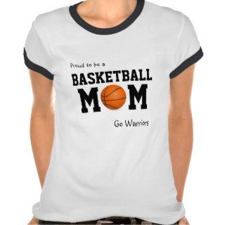 Proud to be a Basketball Mom customizable shirt