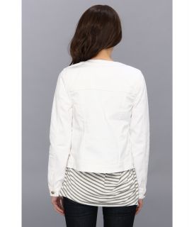 7 For All Mankind Button Front Jacket in White Fashion