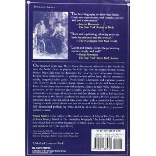 Marie Curie A Life (Radcliffe Biography Series) Susan Quinn 9780201887945 Books