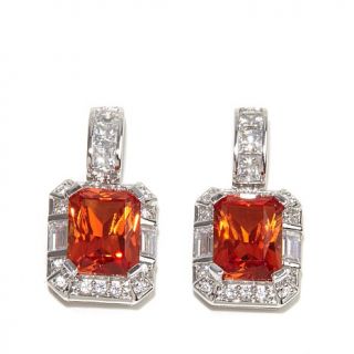 Victoria Wieck 5.76ct Absolute™ and Created Padparadscha Radiant Cut and