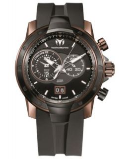 TechnoMarine Watch, Mens Swiss UF6 Magnum 45mm Black Silicone Strap 610005   Watches   Jewelry & Watches